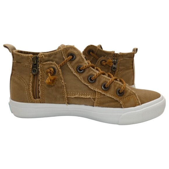 NWT Blowfish Malibu 4Earth Mariner Camel Recycled Canvas Boho Sneakers Size 6 - Picture 8 of 10